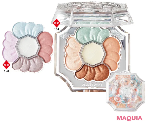 ジルスチュアートの2026年夏新色コスメ ドレスドブルーム アイズ　レディトゥブラッシュ 各￥6600