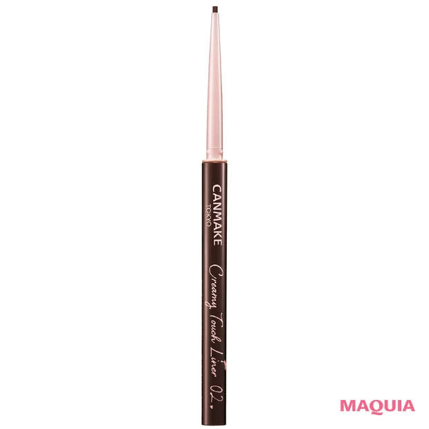 櫻坂46 守屋麗奈さん（れなぁ） リアル愛用コスメでセルフメイク　キャンメイク クリーミータッチライナー 02