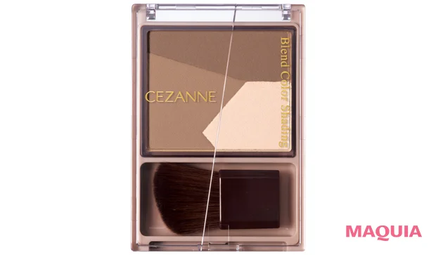 「ぷっくり幼い丸み頬」タイプのチークの入れ方 おすすめコスメ セザンヌ ブレンドカラーシェーディング 03 