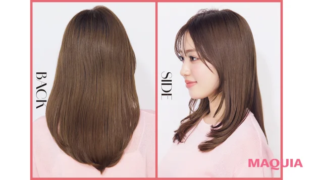 ヘアアレンジ ドライヤーを使った髪の巻き方 ロング バック サイド