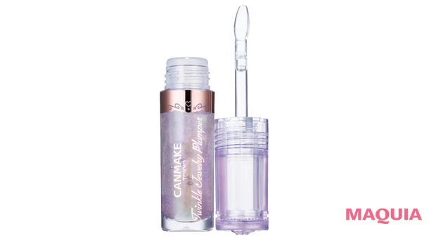 ペールピンクのリップ＆チークコスメにおすすめのメイク キャンメイク トゥインクルジュエリープランパー 03