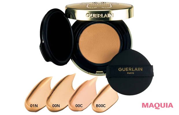 ナチュルに仕上がる薄づきファンデーション ゲラン パリュール ゴールド スキン メッシュ クッション