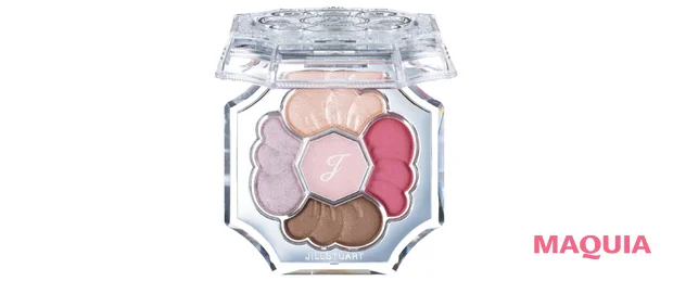 プラムカラーのリップ＆チークコスメにおすすめのメイク ジルスチュアート ドレスドブルーム アイズ 04