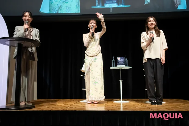 MAQUIA マキアサロン 2026年3月開催　森絵梨佳さんがルルルンステージに登場　サムシングピンクをまとった森さん