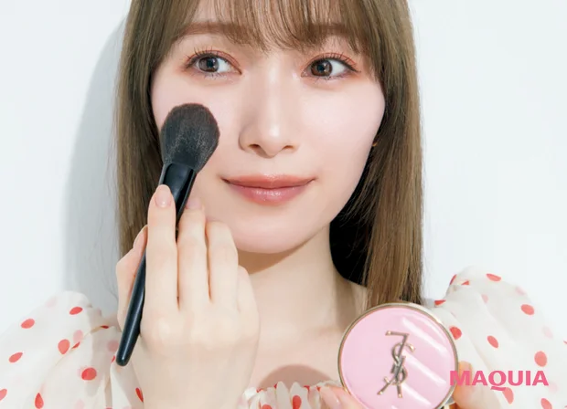 櫻坂46 守屋麗奈さん（れなぁ） リアル愛用コスメでセルフメイク チーク