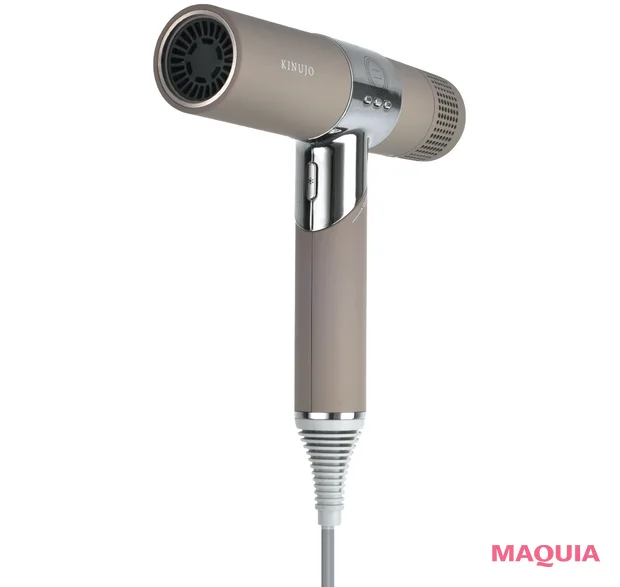 ヘアアレンジ ドライヤーを使った髪の巻き方 おすすめのアイテム　KINUJO Hair Dryer モカ