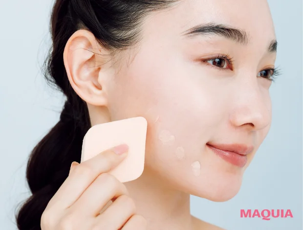 ヘア＆メイク 長井かおりさん監修 多幸感ベースメイク ファンデーションはフェイスラインは薄く入れる