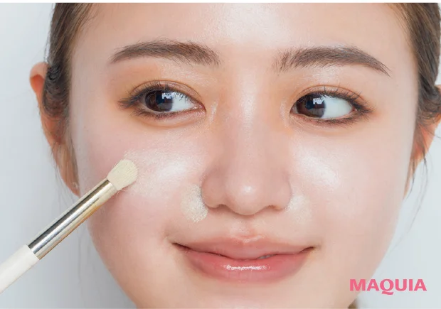 ヘア&メイク 福岡玲衣さんおすすめの2026年春ベースメイク コントロールカラーの付け方