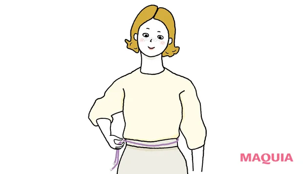 ループメンテとは やり方 ウエストに巻く