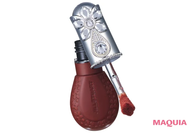 マットブラウンのリップ&チークコスメにおすすめのメイク ジルスチュアート ブルームドロップ リップ&チーク シフォン 08