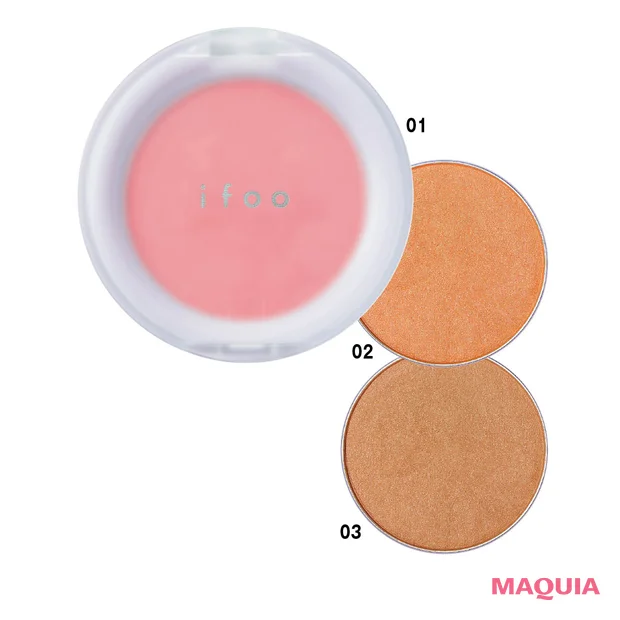 2026年おすすめ夏新色コスメ 千吉良恵子さんプロデュースifoo（イフウ）　スキンハグチーク 各￥2200