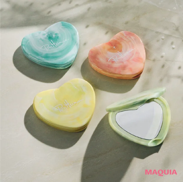 ハンドミラー  Ron Herman ロンハーマン  マーブルハートミラー　手鏡