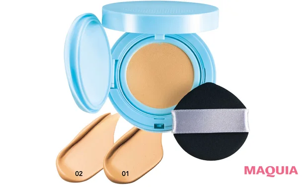 ナチュルに仕上がる薄づきファンデーション 乾燥さん 水分力スキンケア クッションファンデーション