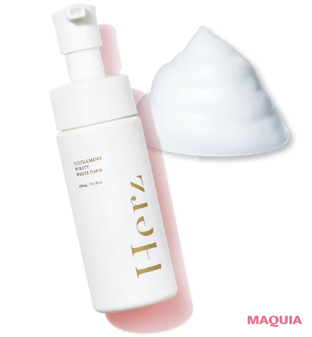 2026年最新 新発売 おすすめ洗顔料　Herz skin　フルフィルメント ピュアリティ ホワイトフォーム