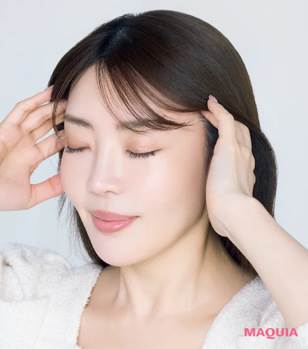 美容家 大野真理子さん 小顔マッサージ 側頭筋