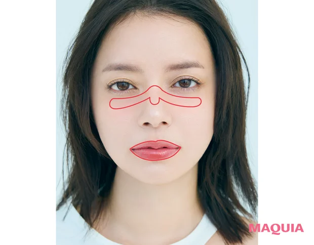 ツヤレッドのリップ＆チークコスメにおすすめのメイク ハウツー