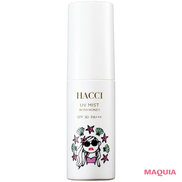 2026年春夏最新作おすすめ メイクの上から塗り直しできるUV・日焼け止め HACCI 日焼け止めミスト D