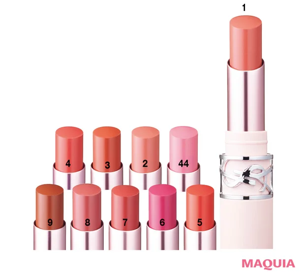 イヴ・サンローラン(YSL)の2026年夏新色コスメ　YSL ラブヌード リップスティック 各￥5500