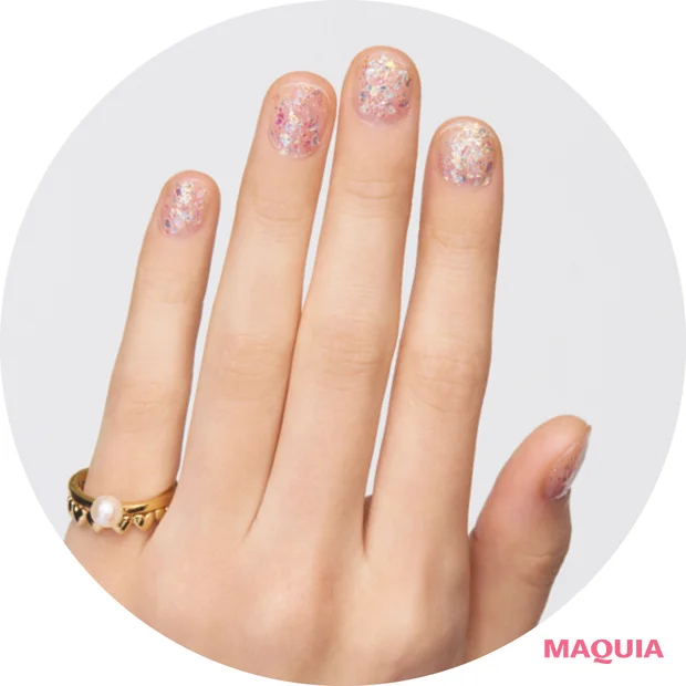 2026年最新 人気ブランドのおすすめネイルポリッシュ ネイルホリック ラメフレークカラーズ WT045R スウォッチ