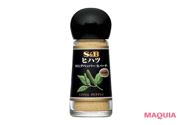 石井美保さんおすすめのインナーケアアイテム　S＆B ヒハツ（パウダー）