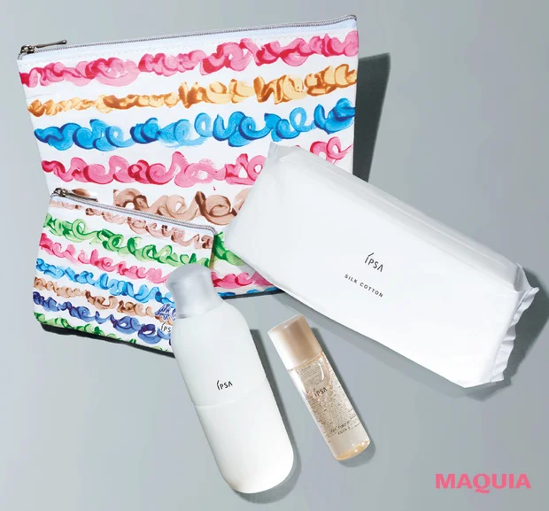 2026年最新作・新発売おすすめコスメ 40周年アニバーサリーMEキット〈左から〉ME n 4、ザ・タイムR アクア e、シルクコットン