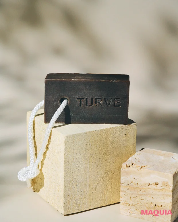 北欧コスメ　バーソープ PEAT with ROPE