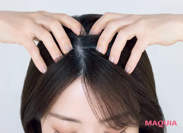 美容家 大野真理子さん 小顔マッサージ 頭皮