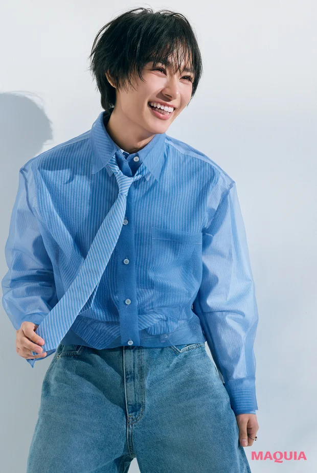 なにわ男子・大西流星さん(りゅちぇ) MAQUIA マキア4月号特集インタビュー