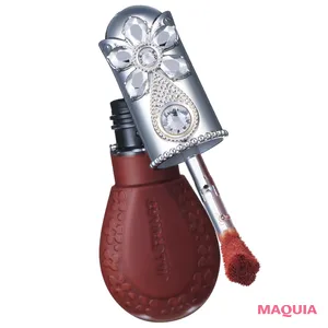 マットブラウンのリップ＆チークコスメにおすすめのメイク ジルスチュアート ブルームドロップ リップ&チーク シフォン 08