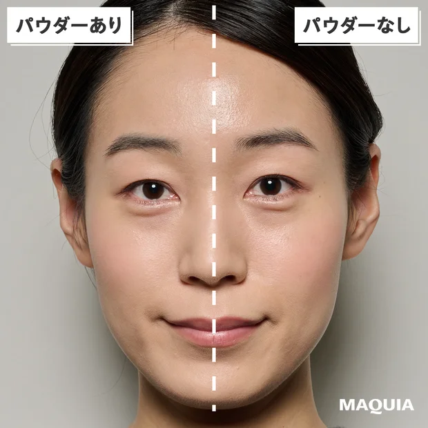 NARS ライトリフレククティング セッティングパウダー プレスト N FOG ライト 塗った直後