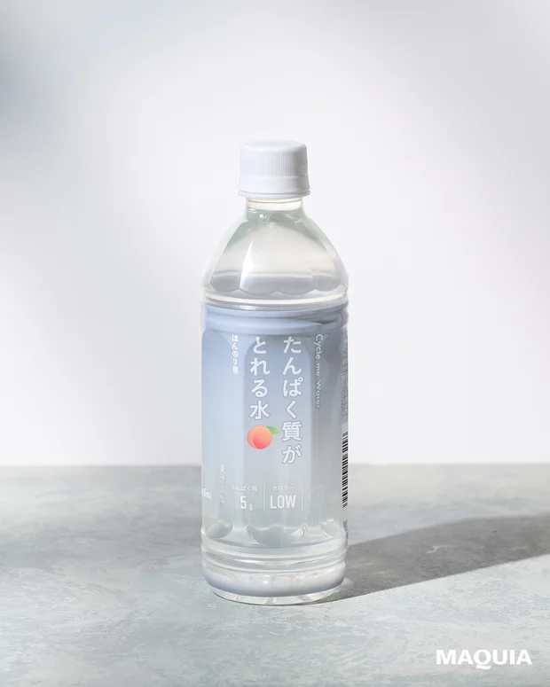 美容　水　ミネラルウォーター　次世代ウォーター　Cycleme　サイクルミー　たんぱく質がとれる水　ほんのり桃