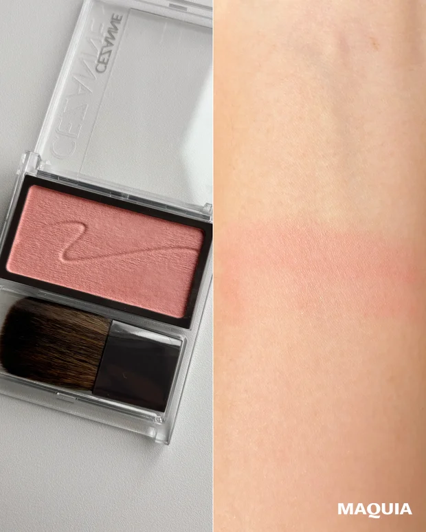 イエベ春 チーク おすすめ スウォッチ つけ試し 使用感 セザンヌ