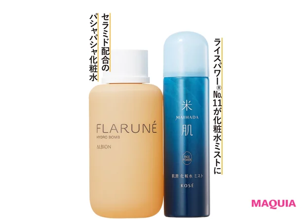 ●油分は不要。化粧水は水分メインのパシャパシャ系