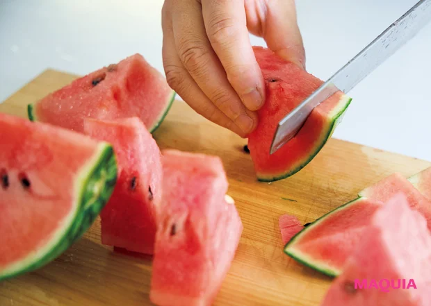 マキア 夏バテ 食べ物 薬膳 レシピ すいかとあんこのココナッツミルク 2