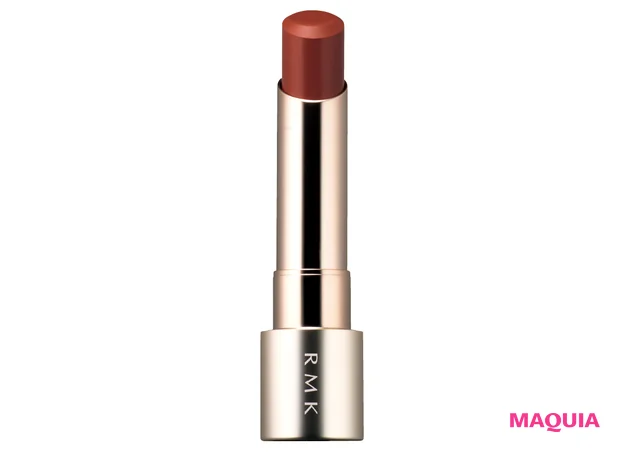 マキア　藤田ニコル 秋メイク　RMK ベルベットシーン リップカラー 08