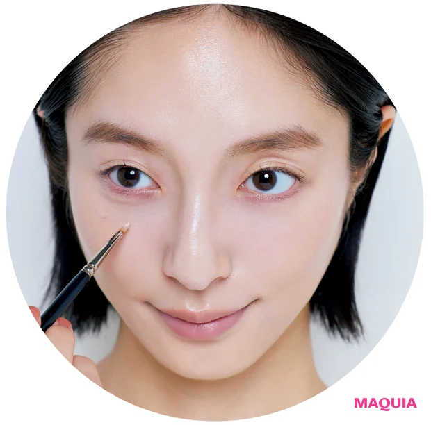 鈴木えみ ベースメイク AI肌 クマカバーのポイント