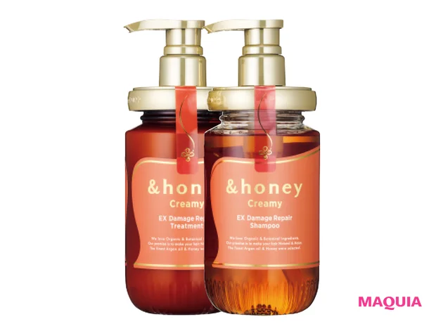 &honey クリーミー EXダメージリペア シャンプー 1.0、 ヘアトリートメント 2.0