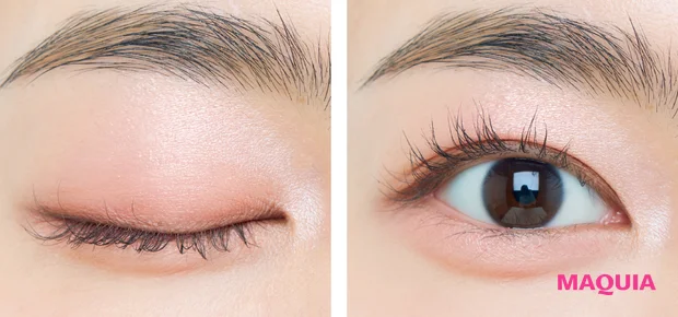 2026年春アイシャドウ エチュード ぽよんアイメイカー フレッシュコーラル 二重におすすめの塗り方ハウツー