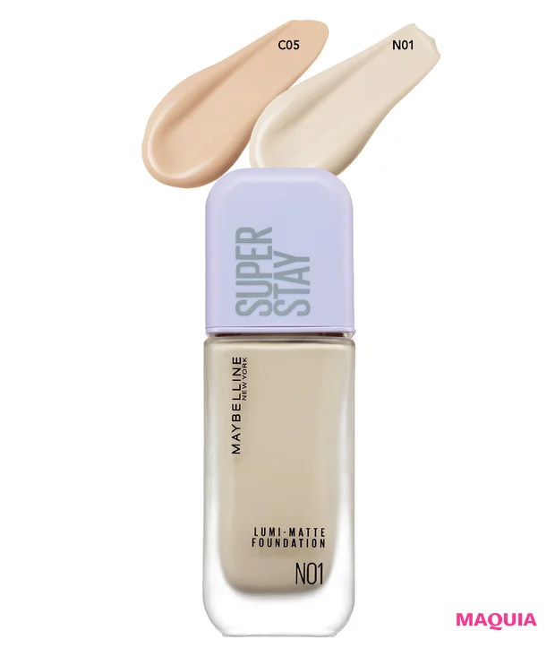 マキア　ファンデーション　マット肌　おすすめ　長井かおり　メイベリン SPステイ ルミマット リキッド ファンデーション