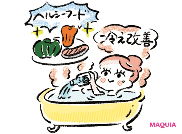 マキア 佐藤晴美 毛穴ケア 温活 食生活