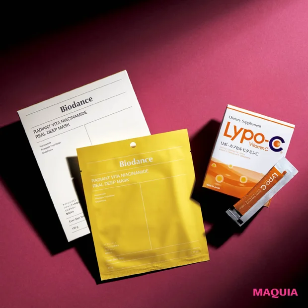 君島ファミリー 君島十和子 憂樹 推しコスメ サプリ バイオダンス ラディアントビタナイアシンアミドリアルディープマスク リポ・カプセル ビタミン C