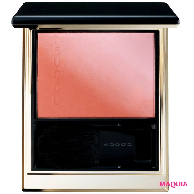 小嶋陽菜 こじはる マキア 25年12月号 表紙メイク SUQQU ブラーリング カラー ブラッシュ 07