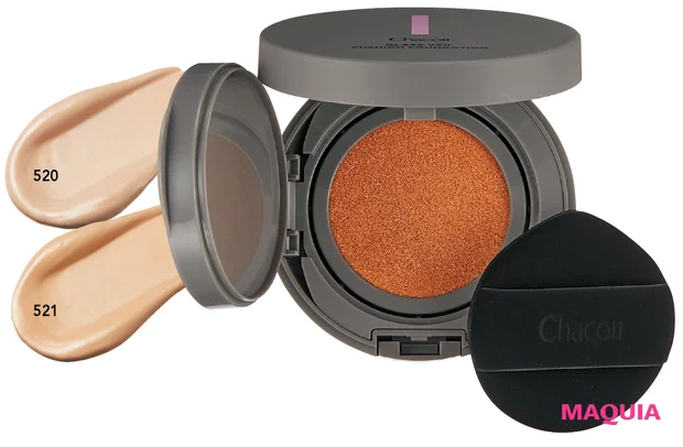 マキア　ファンデーション　マット肌　おすすめ　長井かおり　チャコット　グラスヴェール クッション　ファンデーション