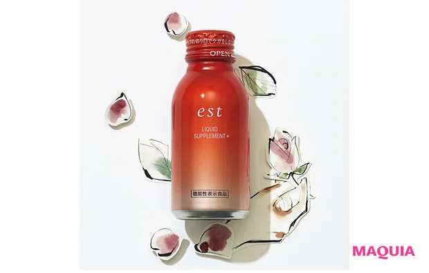  エスト リキッドサプリメント+[機能性表示食品] 100ml×10本入り ￥5400／花王