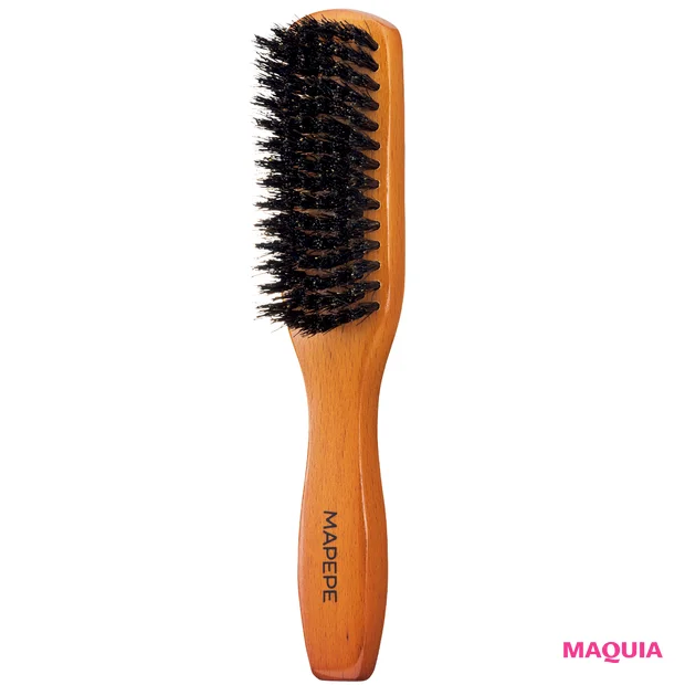 髪の保湿 ヘアケアにおすすめのアイテム マペペ 濃密天然毛のボリュームケアブラシ