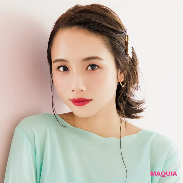 ダブルくるりんぱで 絶妙にこなれたスタイル