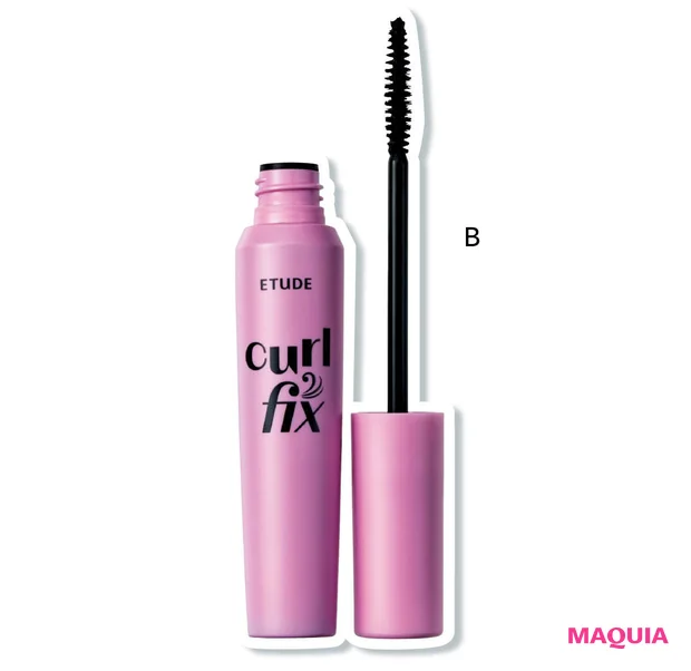 佐々木れなメイク エチュード カールフィックスマスカラ ブラック