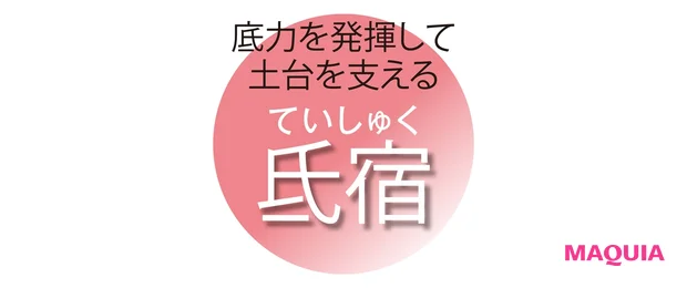 底力を発揮して 土台を支える 氐宿