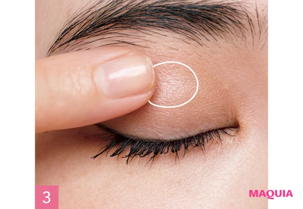 アイメイク 奥二重 長井かおり 目元に立体感を