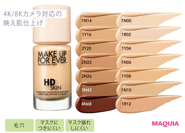 MAKE UP FOR EVER HDスキンファンデーション 30ml 全14色 各¥6270